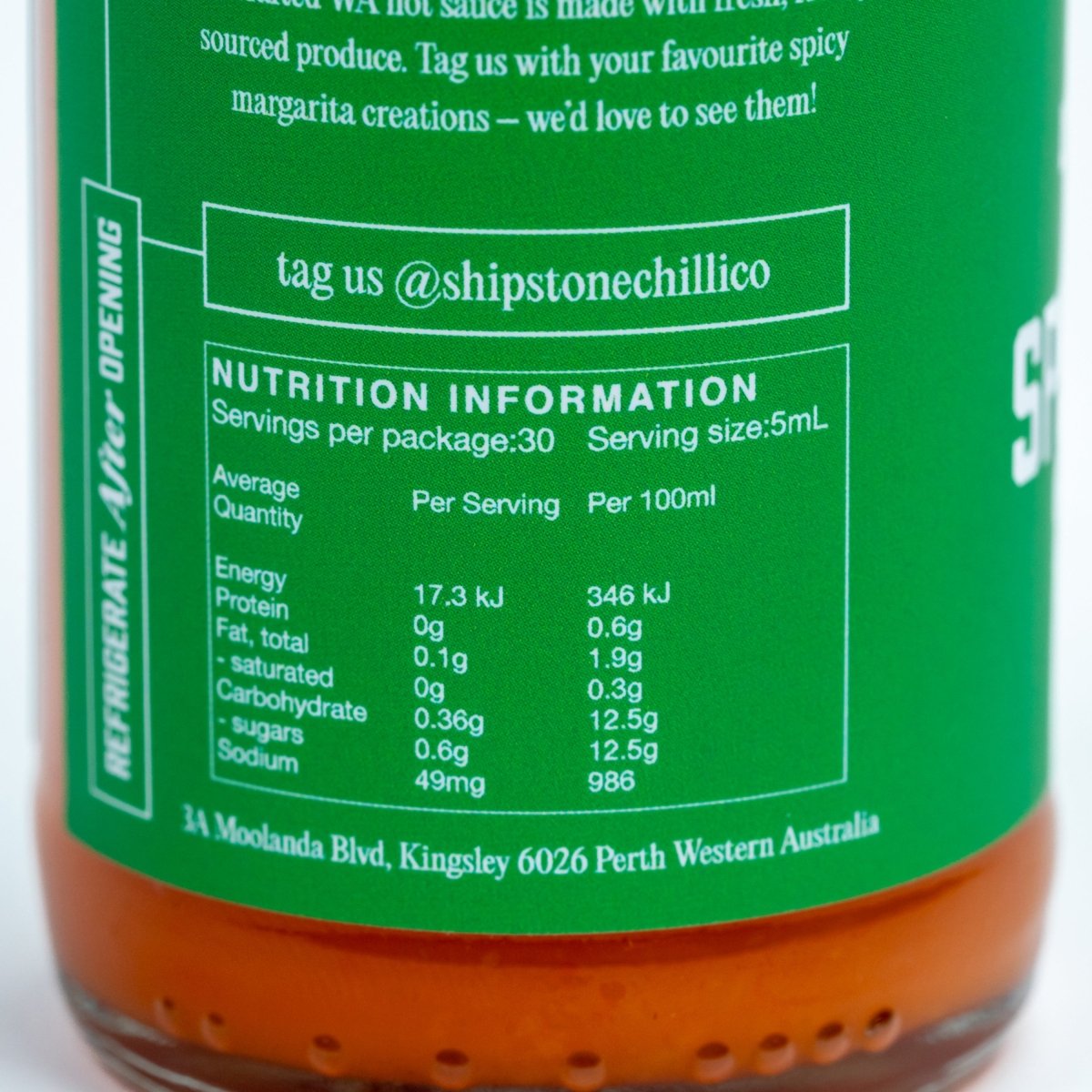 Spicy Marg Hot Sauce - Hot Sauce - nutrition information